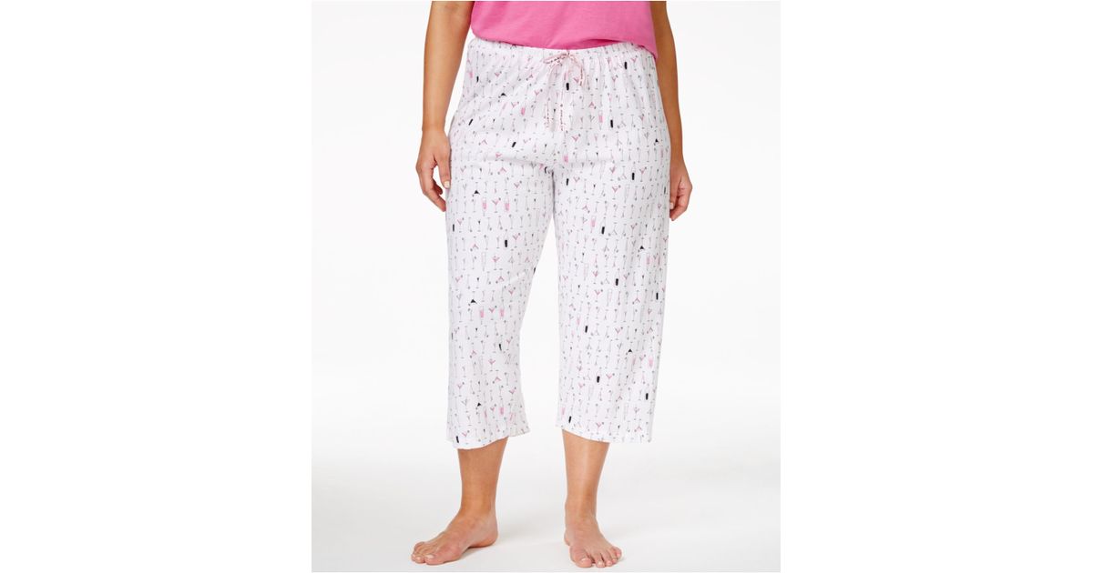 women's plus size capri pajama pants