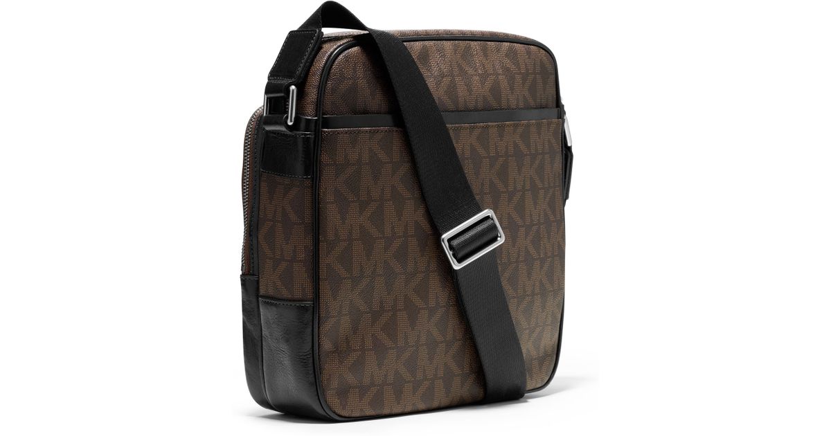 Lyst Michael Kors Mens Large Jet Set Flight Bag In Brown For Men