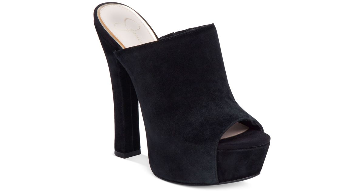jessica simpson high heel mule shoes