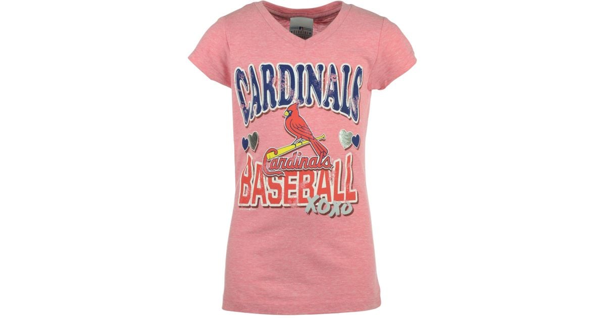 pink st louis cardinals shirt