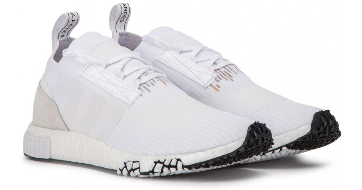 Adidas White Nmd Racer Pk Sneakers, Man for Men Lyst Adidas White Nmd Racer Pk Sneakers, Man for Men Lyst