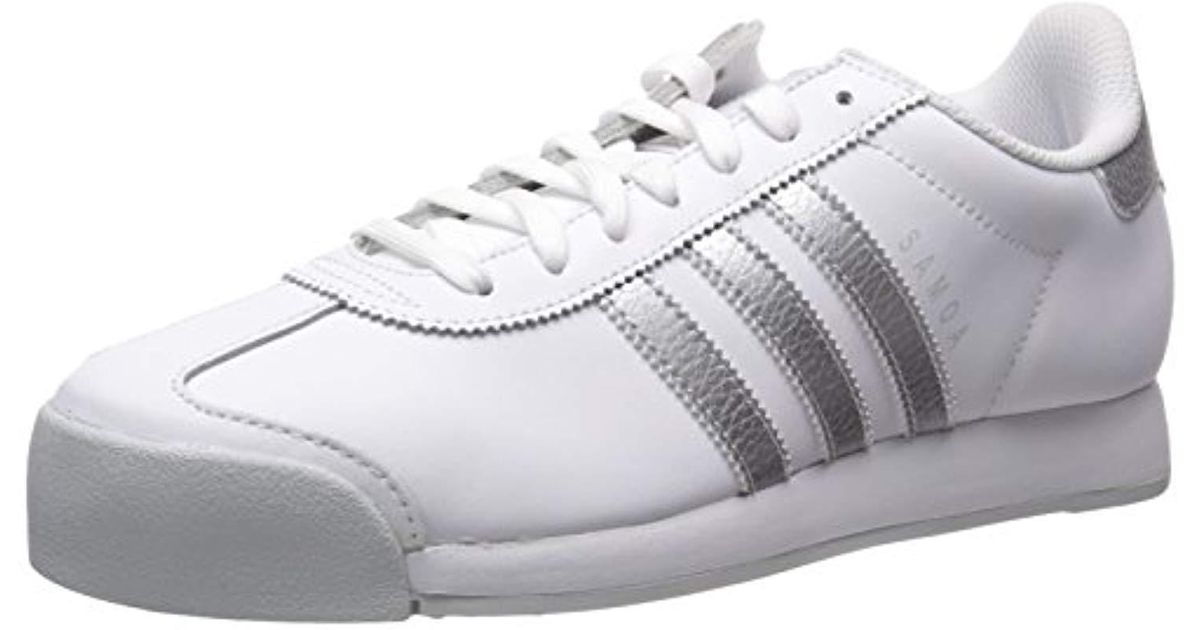 Lyst - adidas Originals Samoa Retro Sneaker,white/metallic Silver/light ...