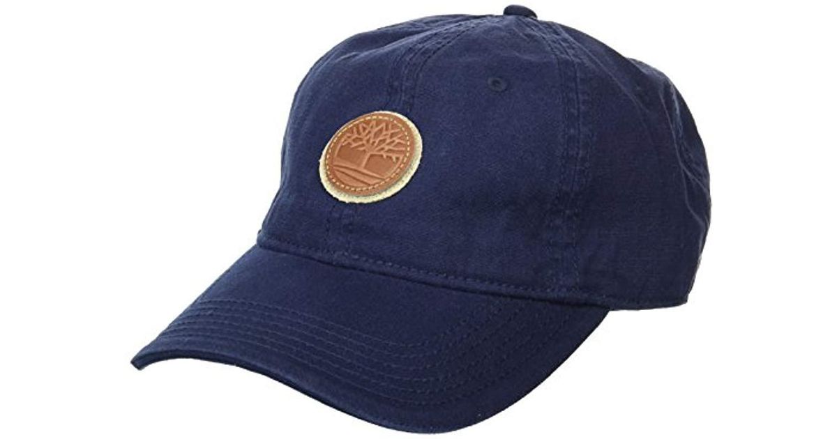 Timberland Cotton Canvas Baseball Cap in Blue for Men Lyst