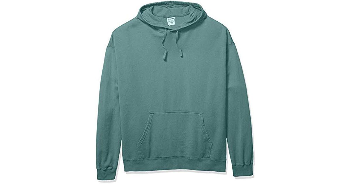 Hanes Comfortwash Garment Dyed Fleece Hoodie Sweatshirt in Green for ...