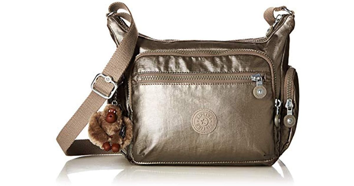 Lyst Kipling Gabby S Crossbody Handbag Metallic Pewter In