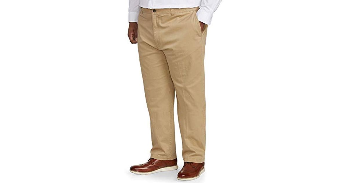Amazon Essentials Big & Tall Relaxed-fit Casual Stretch Khaki Pant Fit ...