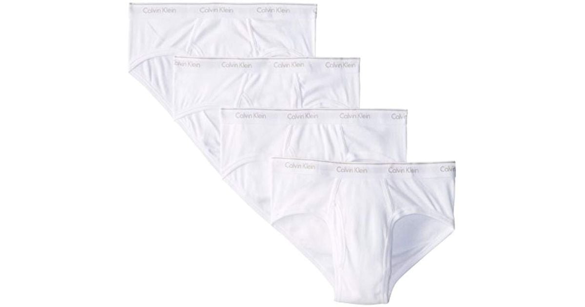 Lyst - Calvin Klein Underwear Cotton Classics Multipack Low Rise Briefs ...