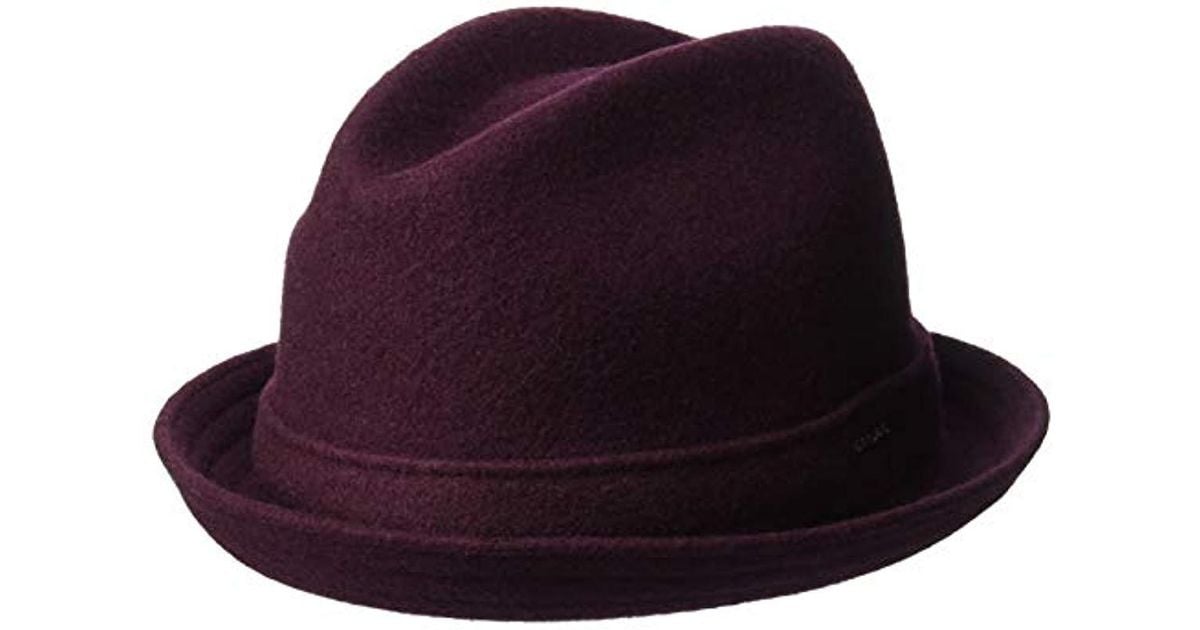 Kangol Wool Player Fedora Trilby Hat in Purple for Men Lyst