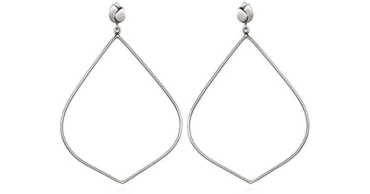 Lyst Satya Jewelry S Silver Lotus Earrings One Size In Metallic