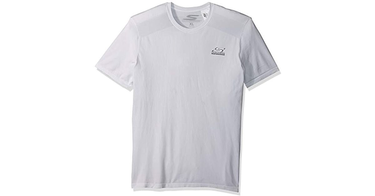 skechers t shirt kids white