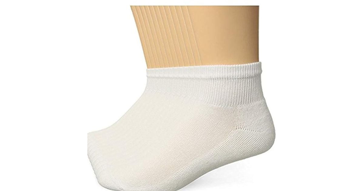 Hanes Freshiq X-temp Active Cool Ankle Socks, 12-pack in White for Men ...