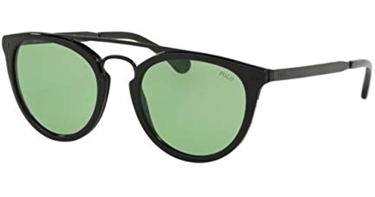 Polo Ralph Lauren 0ph4121 Round Sunglasses Black 510 Mm In Black For Men Lyst 