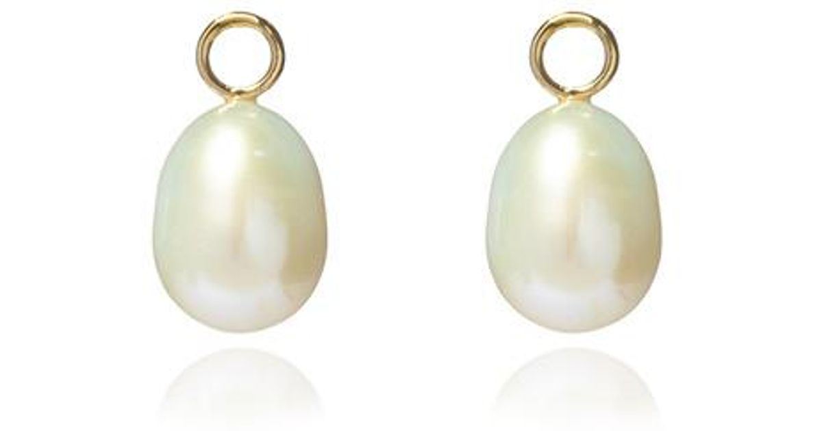 Lyst Annoushka Clic Baroque Pearl Earring Drops In White