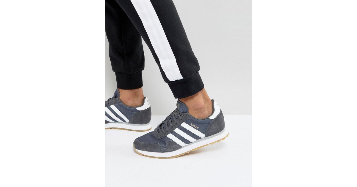 adidas originals haven trainers in grey by 9715 adidas originals haven trainers in grey by 9715