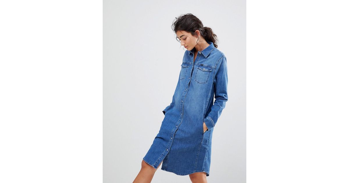 lee-jeans-Blue-Western-Denim-Dress.jpeg