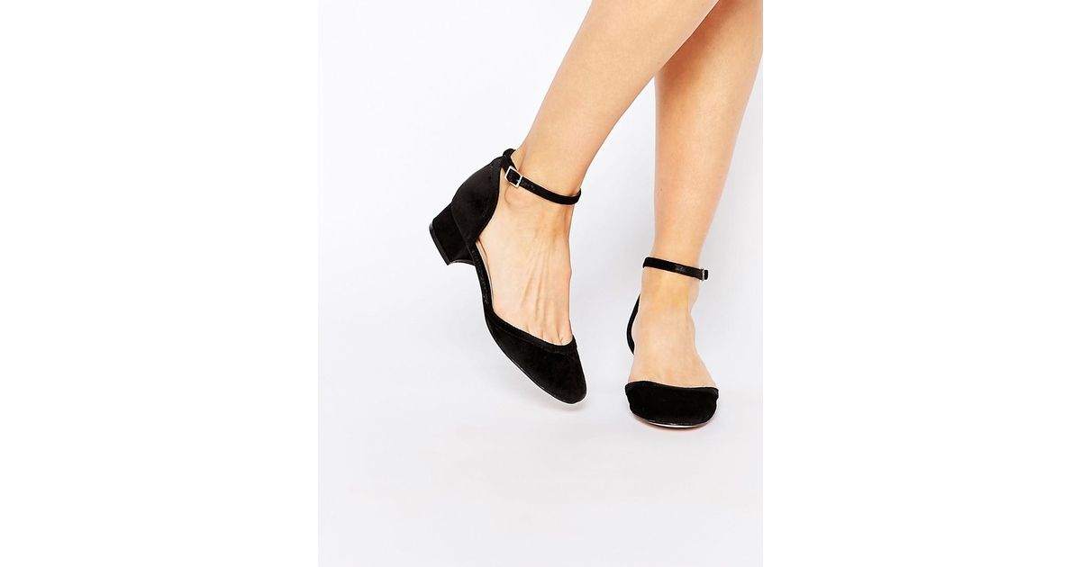 Lyst - Asos Shadow Heels in Black