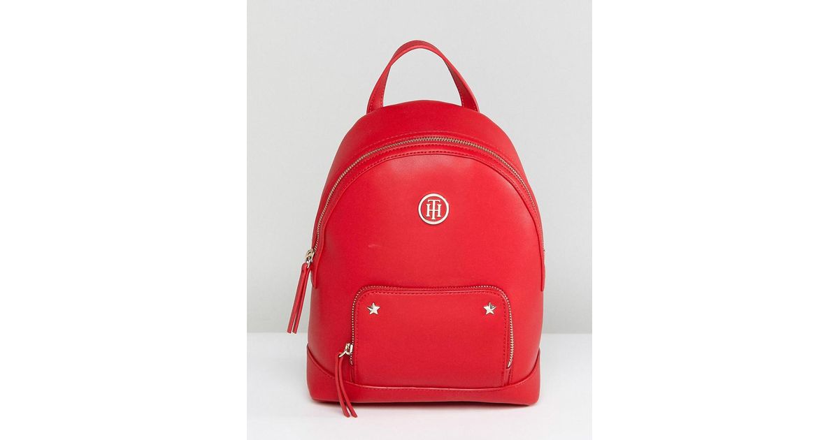 red tommy backpack
