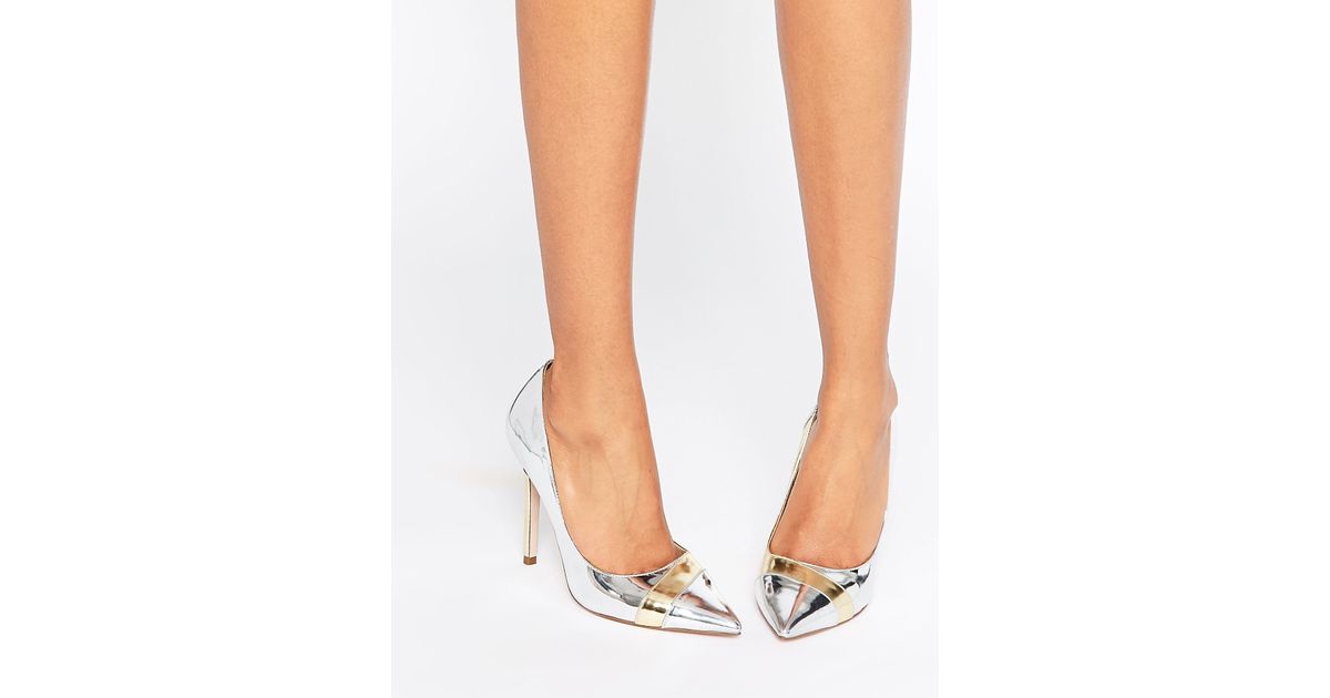 wedges womens & shoes to spencer heels at high marks from Silver  Paradox Lyst Asos in  Heels Pointed High