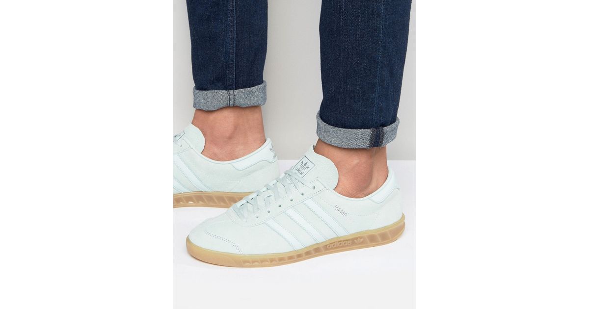 lyst adidas originali amburgo formatori in verde s79986 in verde lyst adidas originali amburgo formatori in verde s79986 in verde