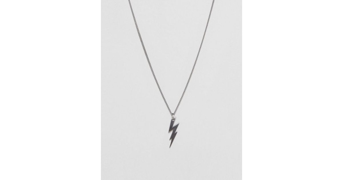 Lyst Simon Carter Lightning Bolt Necklace In Silver Metallic Lyst Simon Carter Lightning Bolt Necklace In Silver Metallic For Men