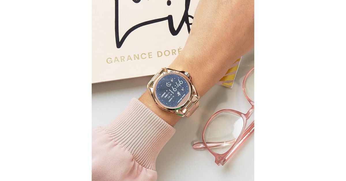 michael kors access touchscreen rose gold bradshaw smartwatch mkt5004