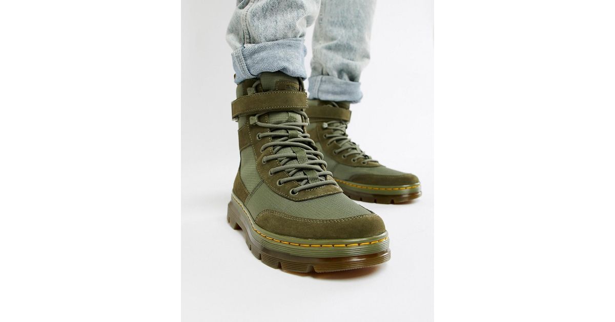 khaki green dr martens