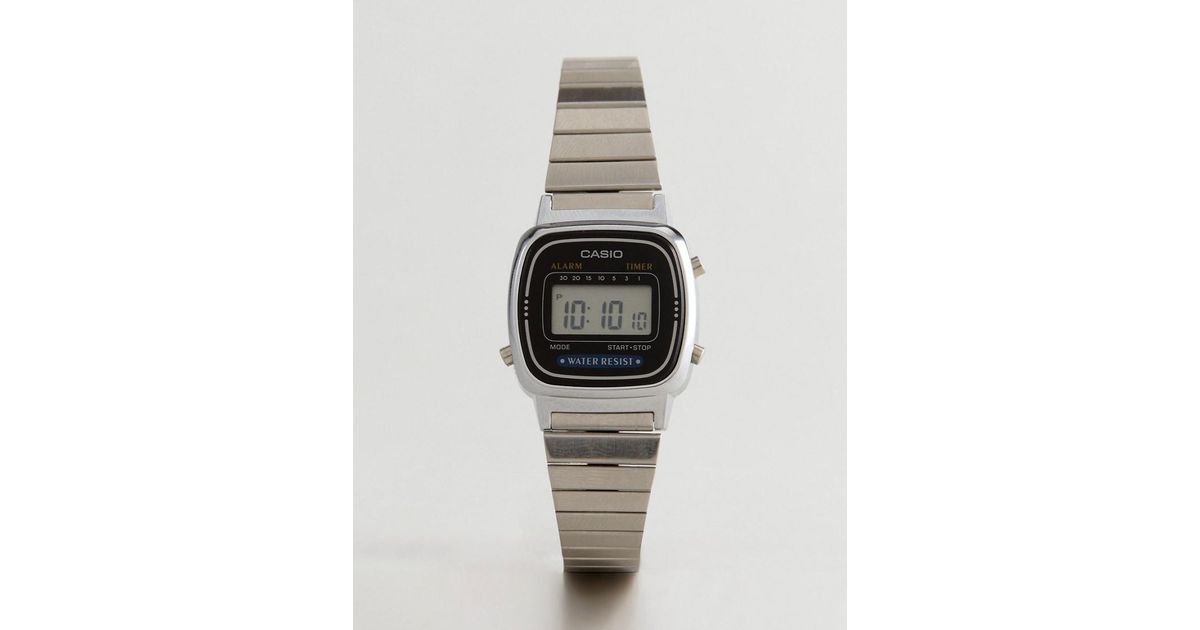 Lyst G Shock La670wea 1ef Digital Bracelet Watch In Silver Lyst G Shock La670wea 1ef Digital Bracelet Watch In Silver Metallic For Men