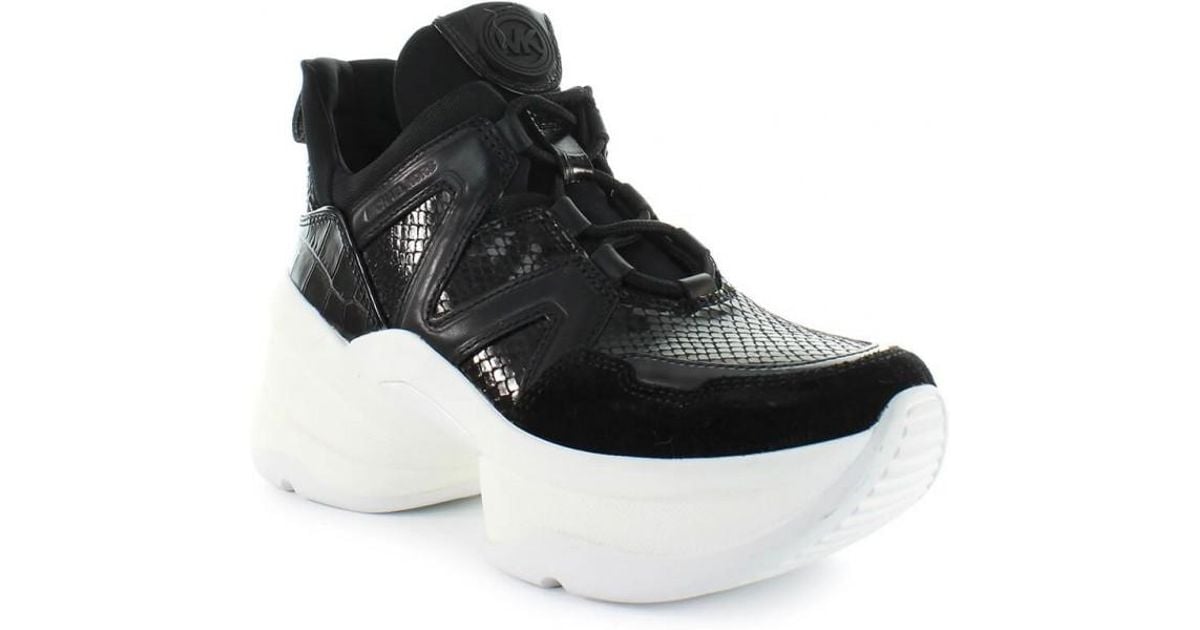 womens black mk trainers