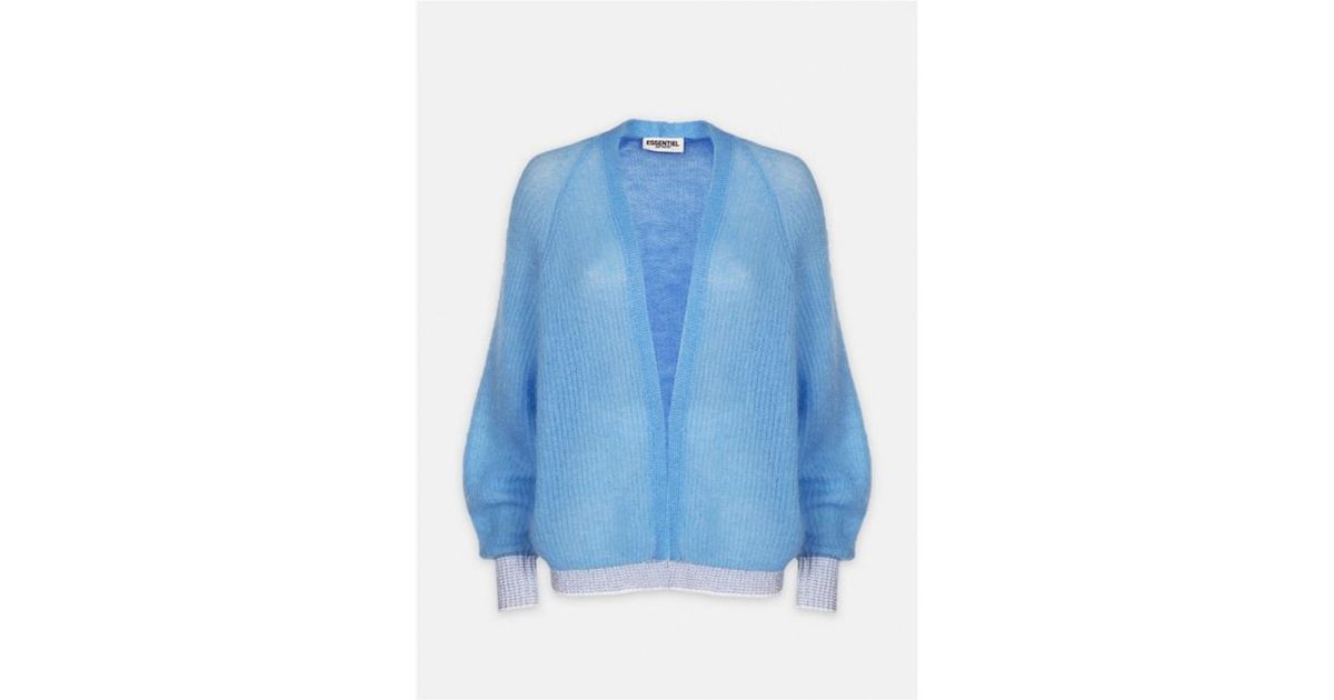 Essentiel Antwerp Surabaya  Cardigan  Porcelain in Blue Lyst