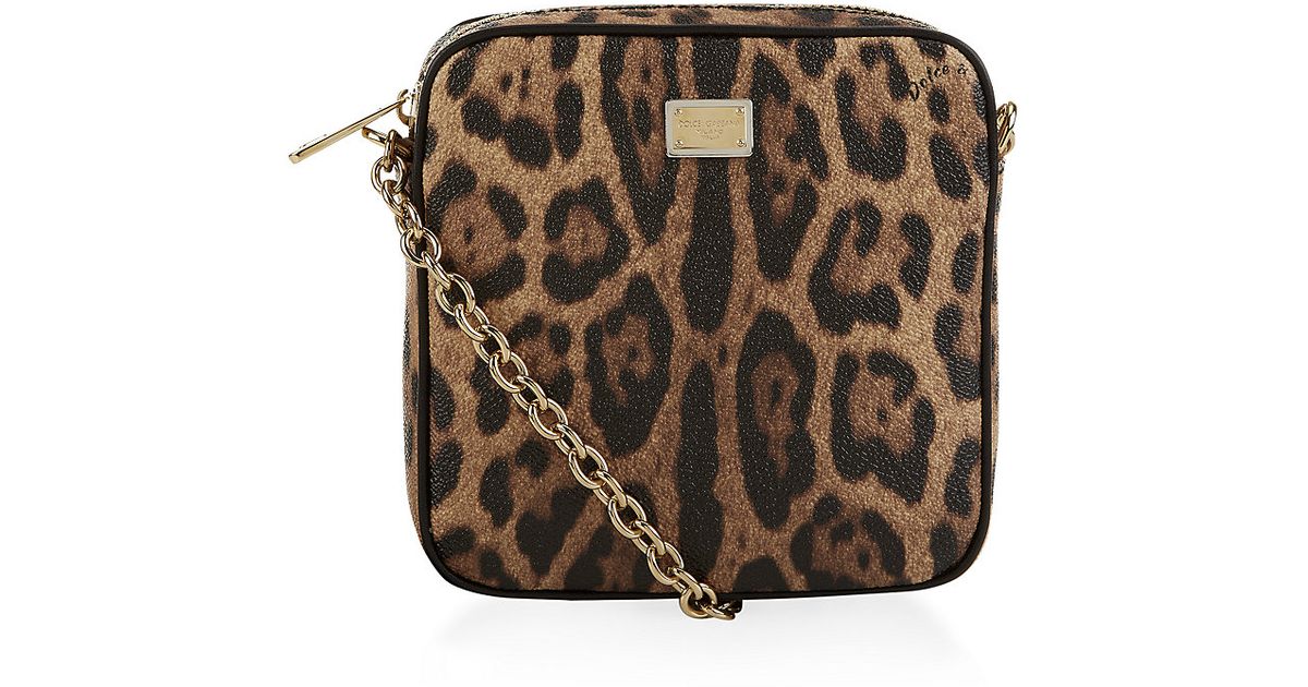Dolce Gabbana Leopard Print Crossbody Bag Lyst