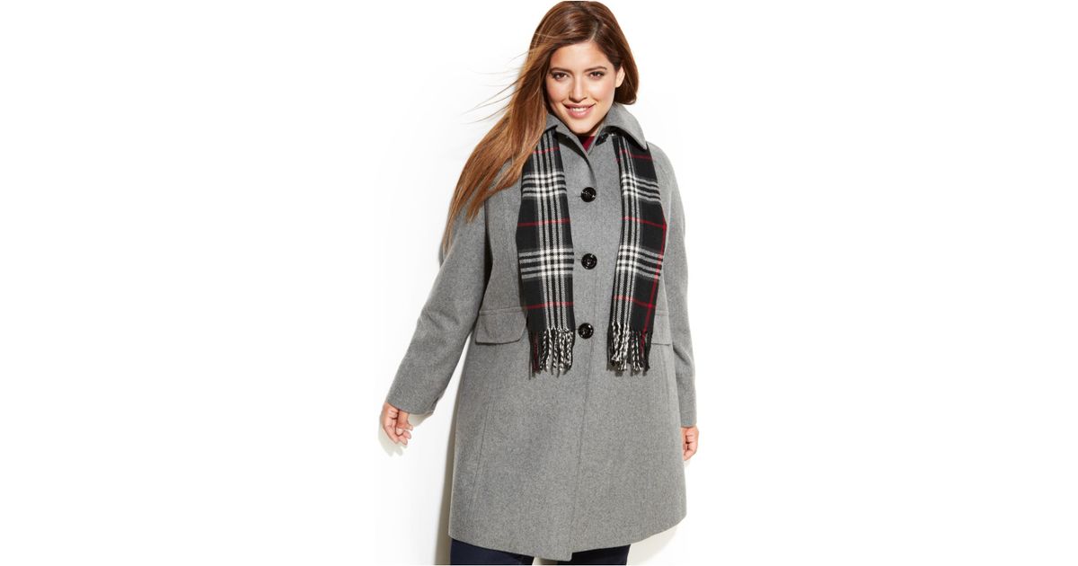 Plus Size Pea Coats Tradingbasis Hooded Double Ted Fleece Pea Coat Plus Size Berber