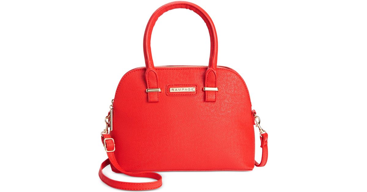 Lyst Rampage Mini Satchel Crossbody In Red