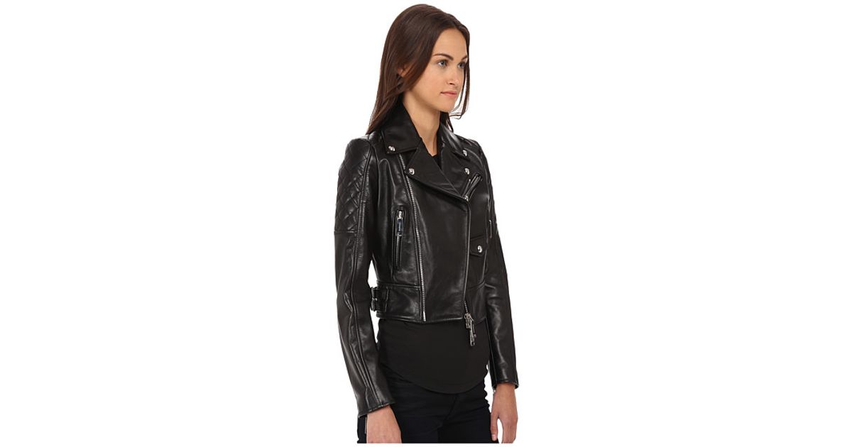 Lyst Dsquared² Icon Kiodo Leather Jacket In Black