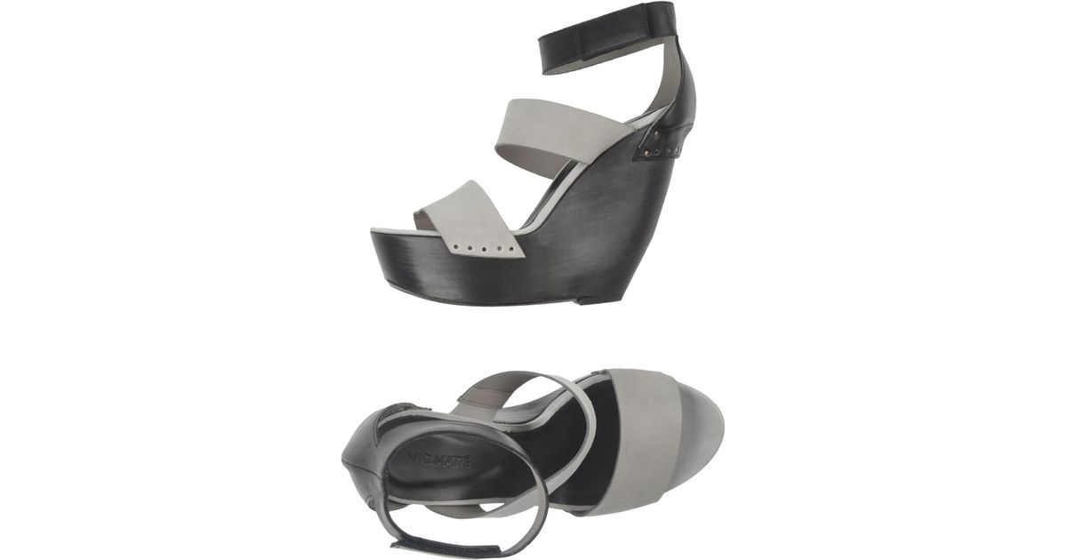Vic matié Sandals in Gray | Lyst