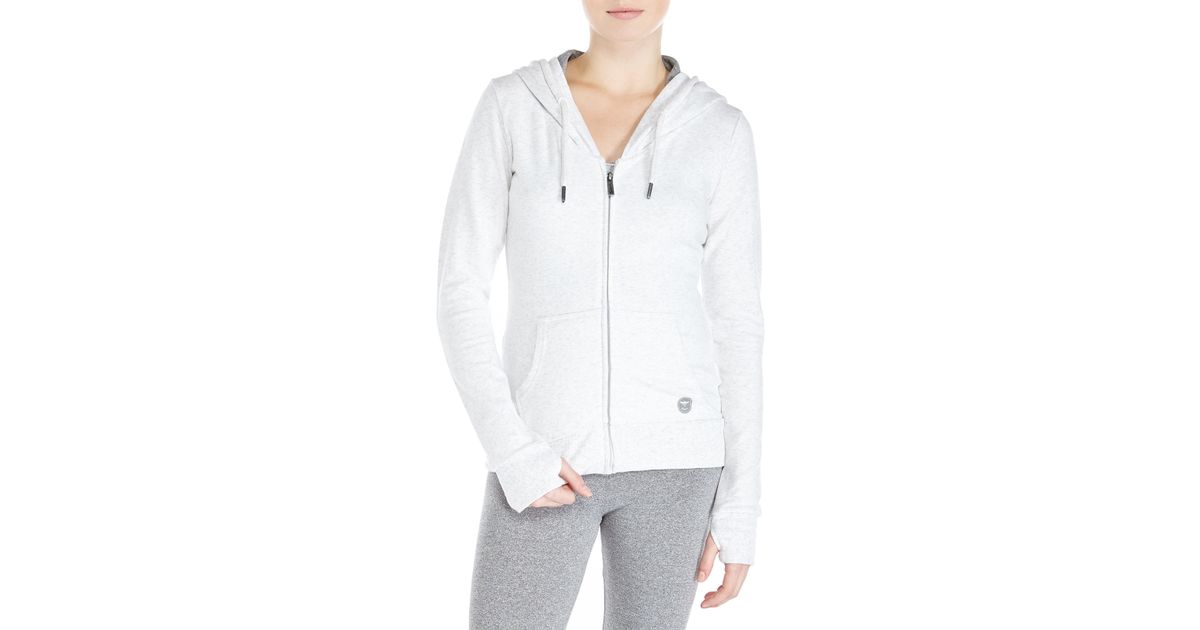 Lyst Bench Heather Grey Jaden Zip Up Hoodie In Gray