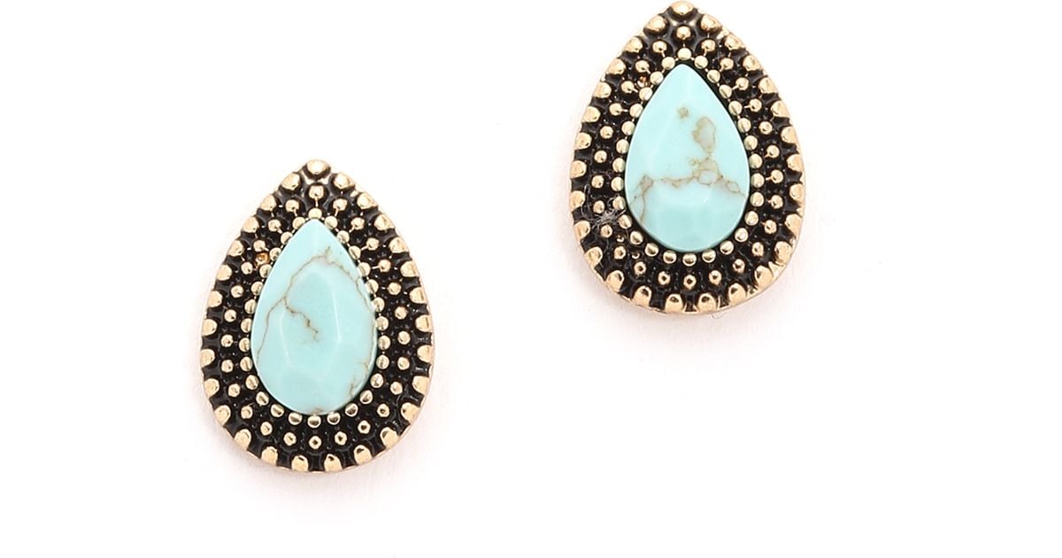 Lyst Samantha Wills Endless Love Stud Earrings Antique Gold Blue Lyst Samantha Wills Endless Love Stud Earrings Antique Gold Blue In