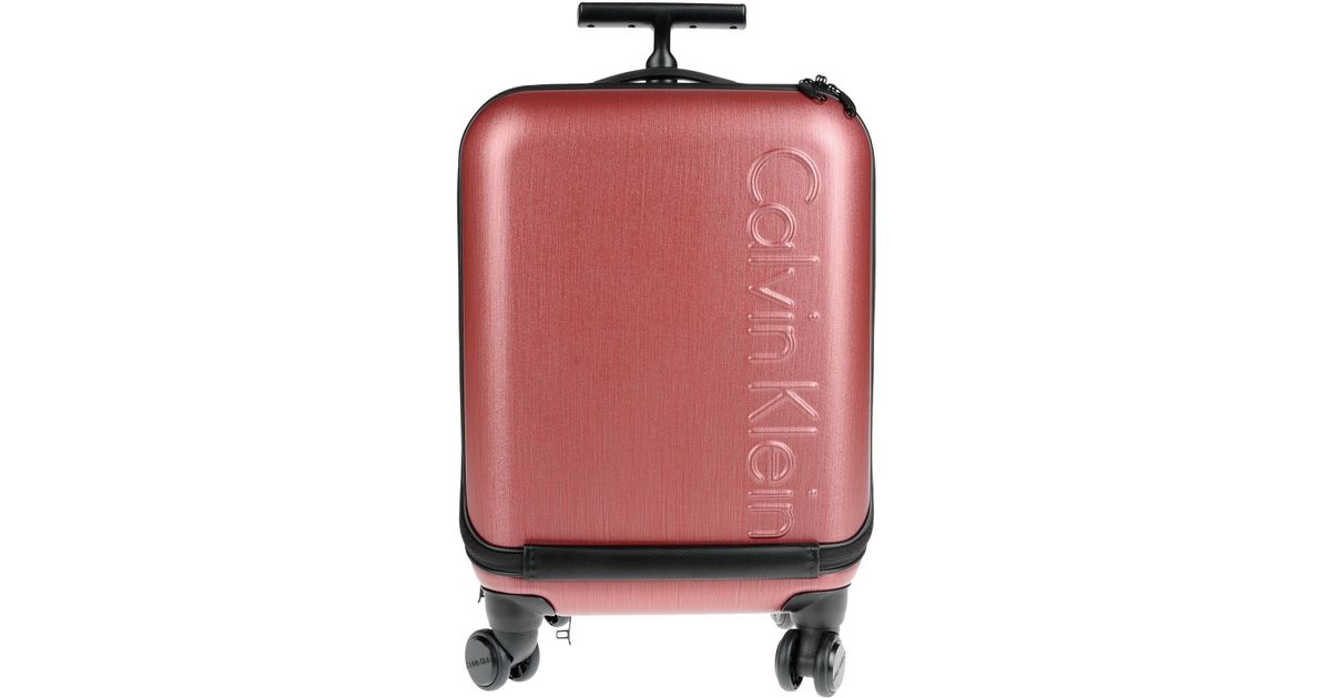 calvin klein pink luggage