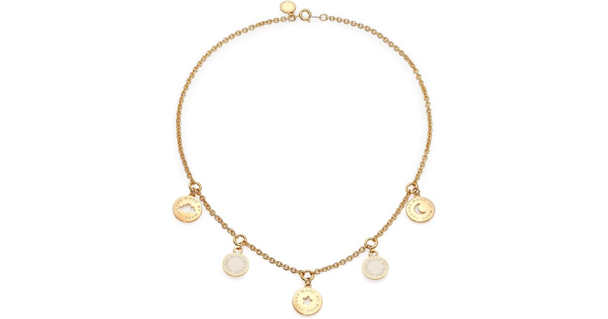 Lyst - Marc By Marc Jacobs Cosmic Coins Necklace in Metallic