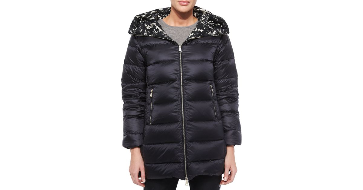 moncler moka long shiny puffer black moncler moka long shiny puffer black