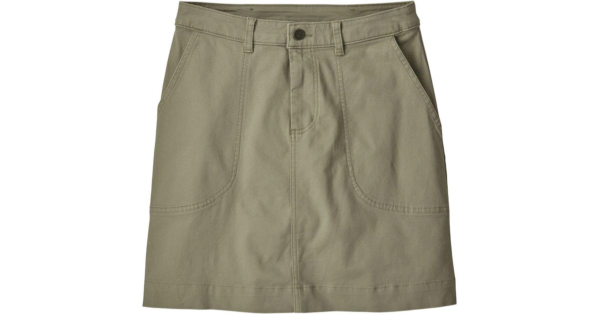 Patagonia Cotton Stand Up Skirt in Green - Lyst