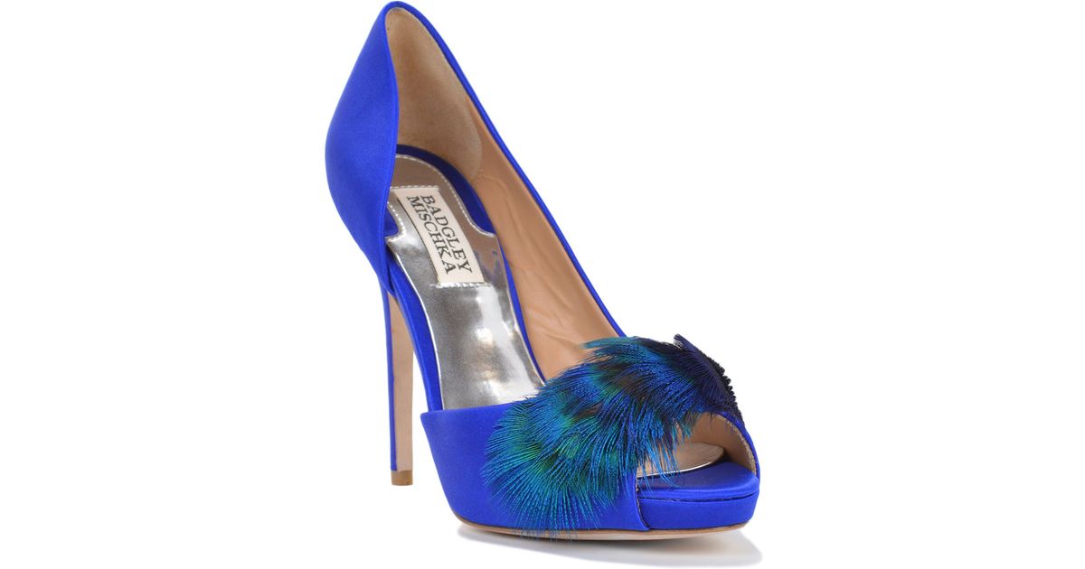 badgley mischka sapphire shoes