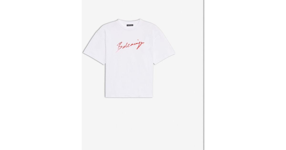 white balenciaga tshirt