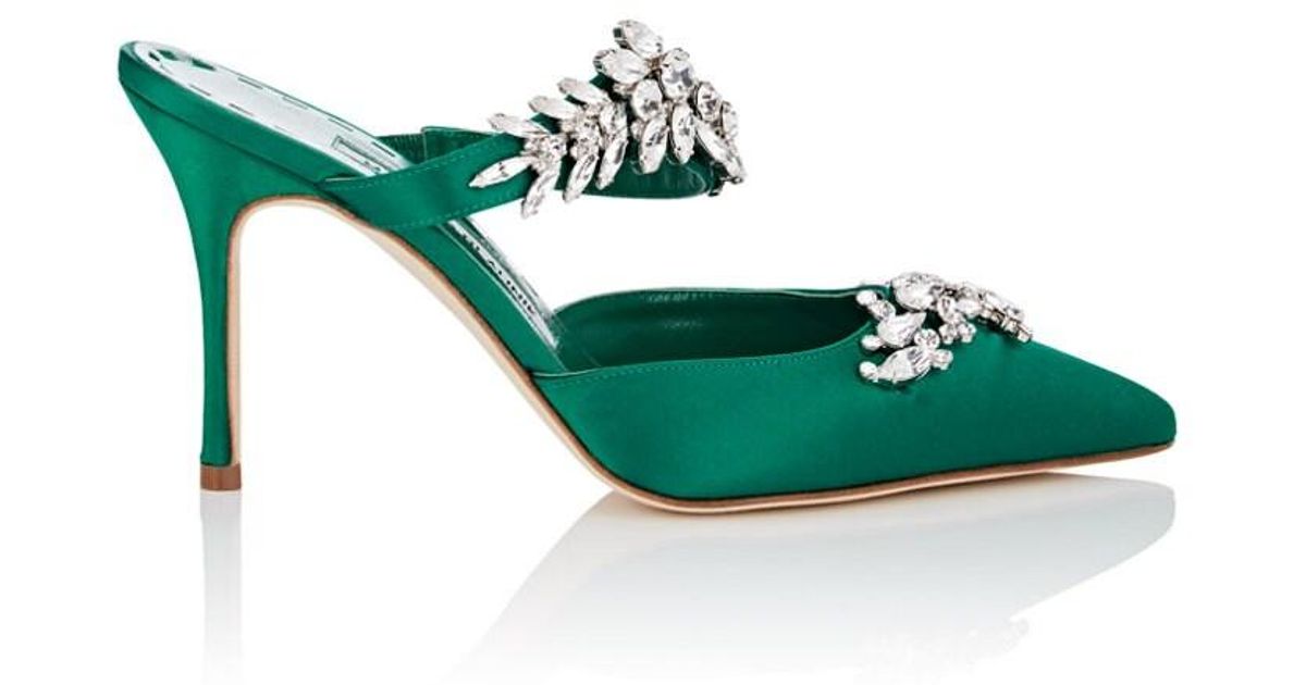 manolo blahnik lurum green