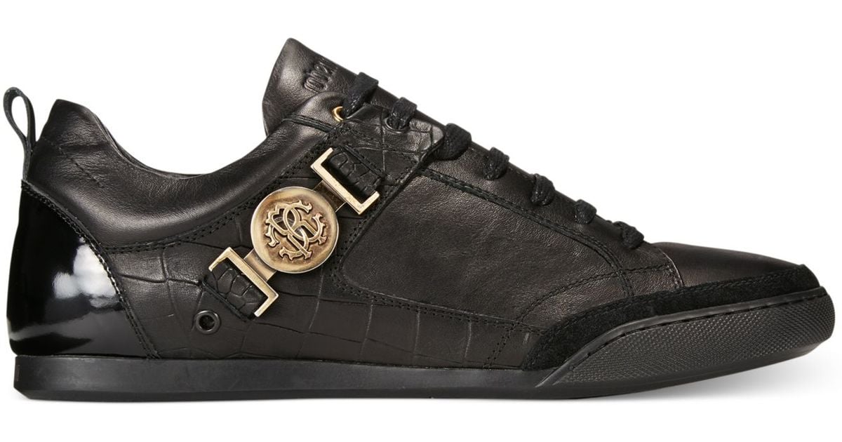 Lyst - Roberto Cavalli Low-top Sneakers in Black for Men