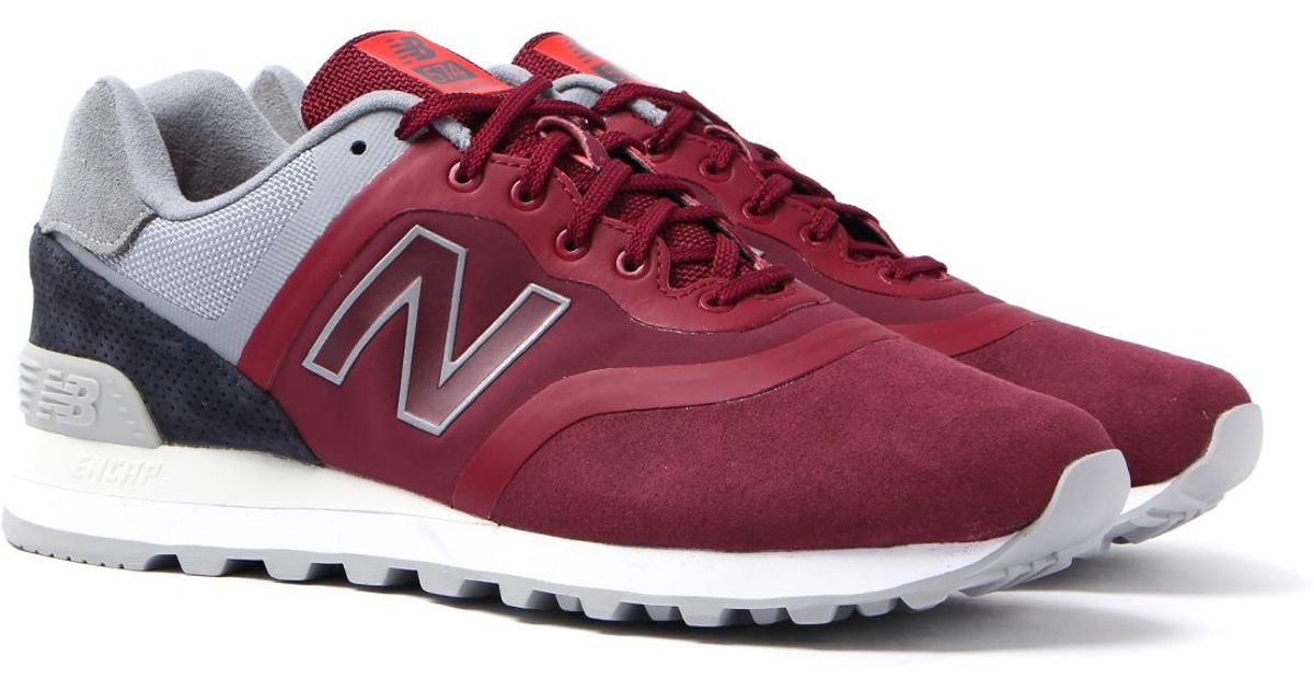 new balance 574 burgundy with light cyclone