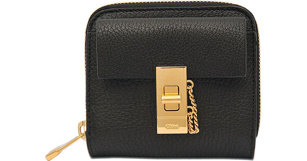 chloe handbags cheap - Chlo Drew Square Zipped Wallet in Black | Lyst