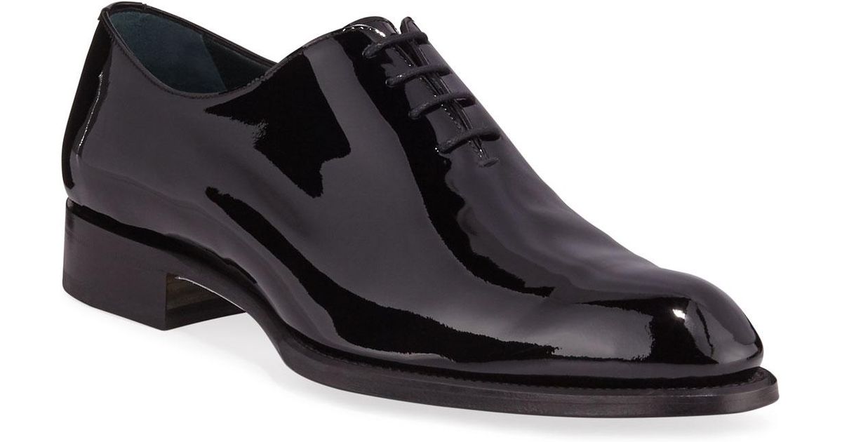 Brioni Men�s Cardinal Wholecut Patent Leather Dress Shoes