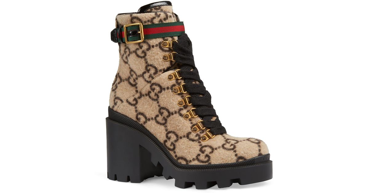 women gucci gg wool ankle