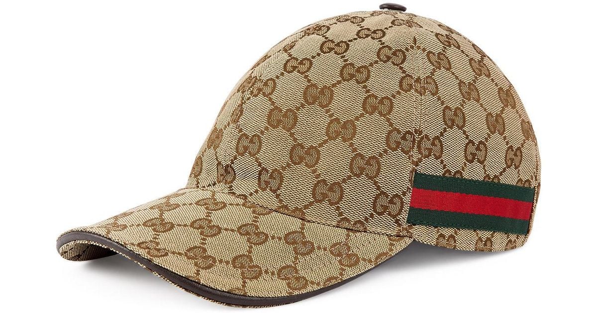 Lyst Gucci GG  Stripe Baseball Cap in Brown for Men Save 30.0