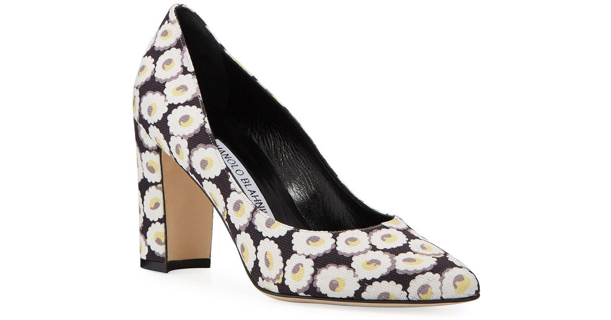 manolo block heel